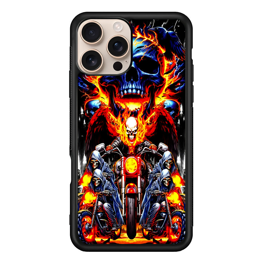 Ghost Rider and His Troops iPhone 16 Pro Max Case - iPhone 16 Pro Max