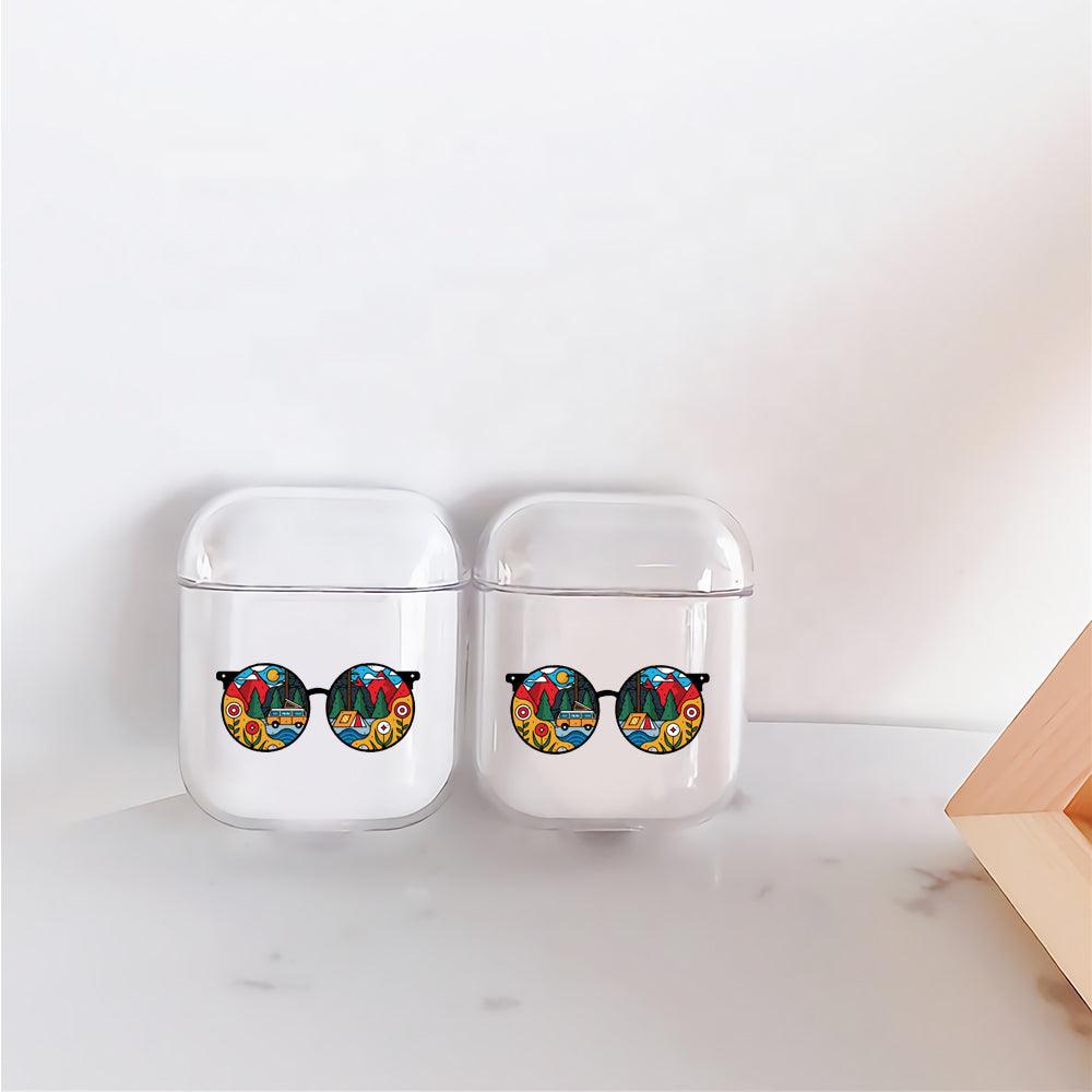 Glasses on Nature Vacation Protective Clear Case Cover For Apple Airpods-Xtracase