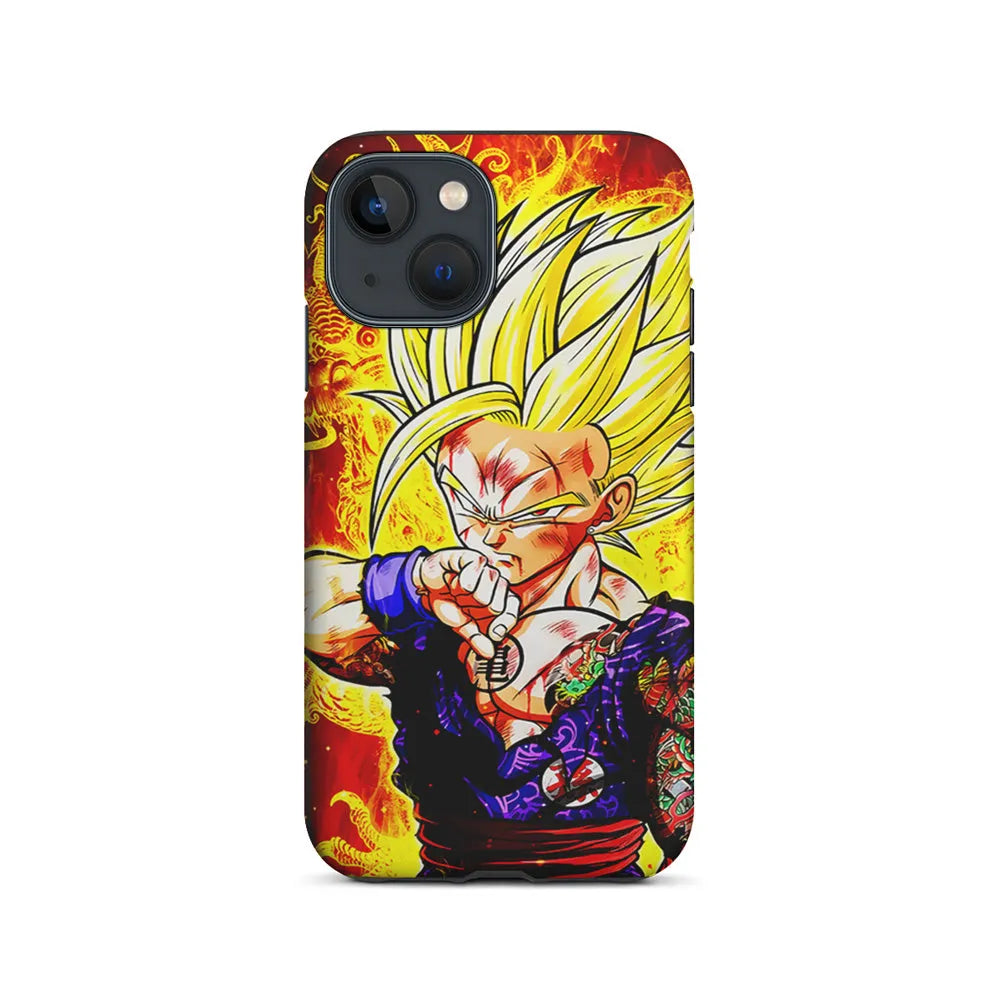 Gohan Super Saiyan 2 iPhone 15 Case-2 in 1 Tough Case-Xtracase