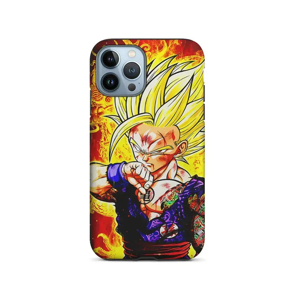 Gohan Super Saiyan 2 iPhone 15 Pro Max Case-2 in 1 Tough Case-Xtracase