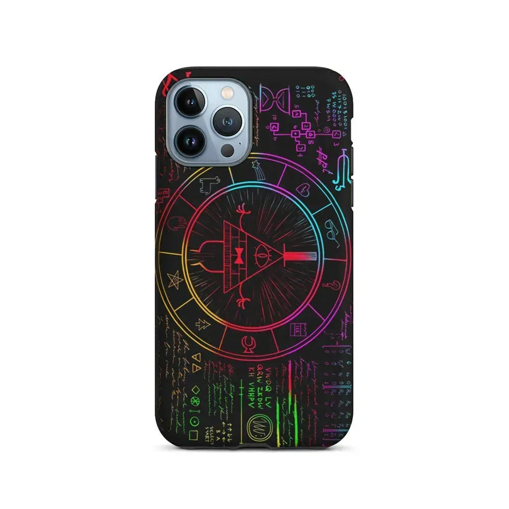 Gravity Falls Bill Cipher Colorful iPhone 15 Pro Max Case-2 in 1 Tough Case-Xtracase