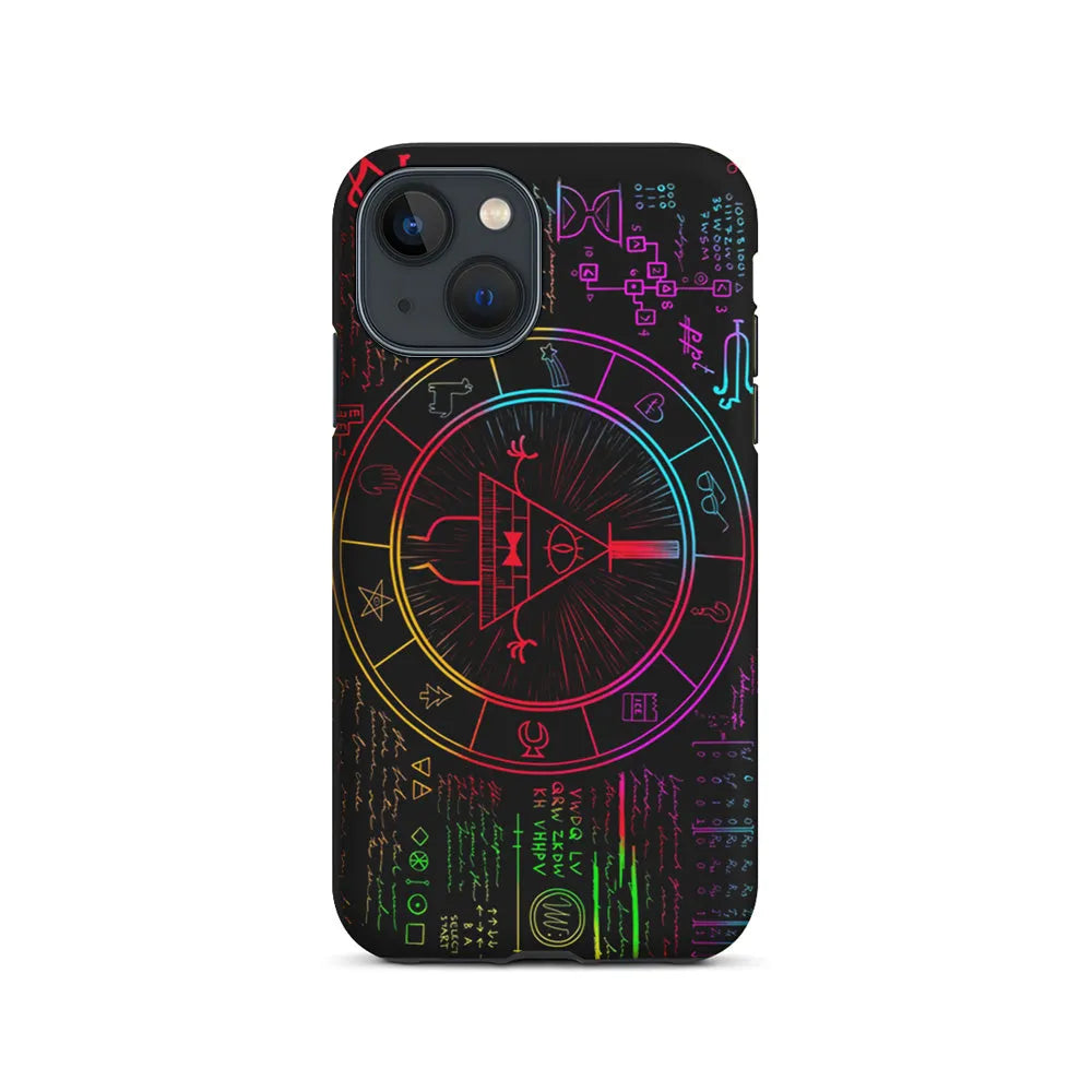 Gravity Falls Bill Cipher Colorful iPhone 15 Case-2 in 1 Tough Case-Xtracase