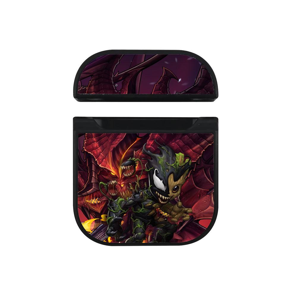 Groot Merger with The Monster Hard Plastic Case Cover For Apple Airpods-Xtracase