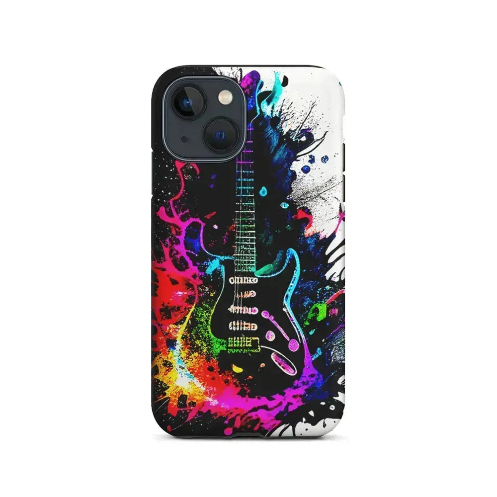 Guitar Art Explosion iPhone 13 Mini Case-2 in 1 Tough Case-Xtracase