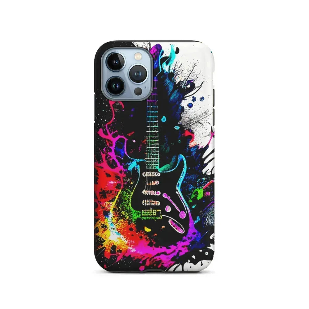 Guitar Art Explosion iPhone 15 Pro Max Case-2 in 1 Tough Case-Xtracase