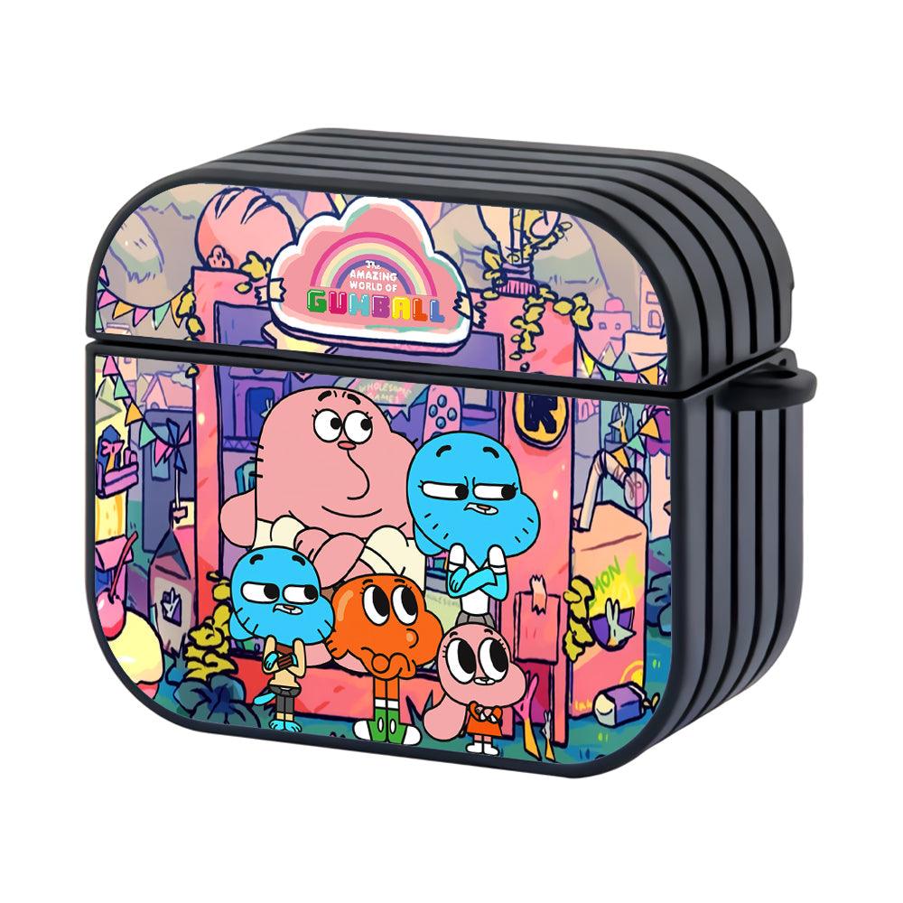 Gumball Family Night Vacation Hard Plastic Case Cover For Apple Airpods 3-Xtracase