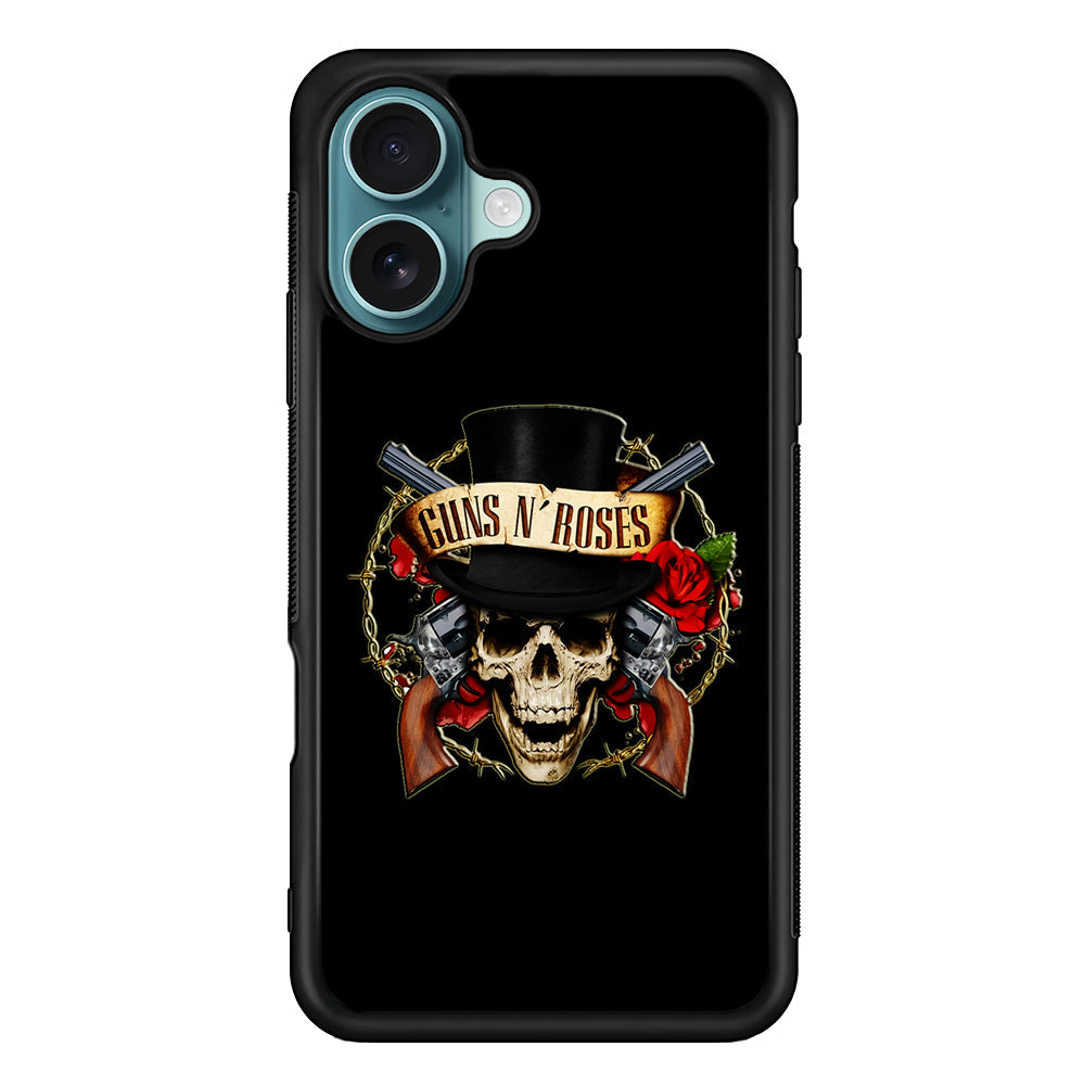 Guns N Roses Rock Skull iPhone 16 Plus Case - Xtracase