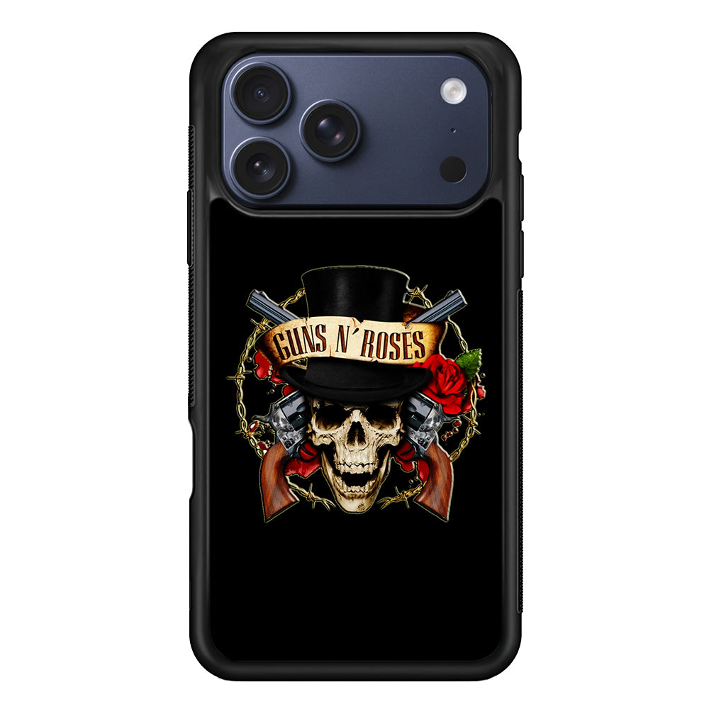 Guns N Roses Rock Skull iPhone 17 Pro Case - Xtracase