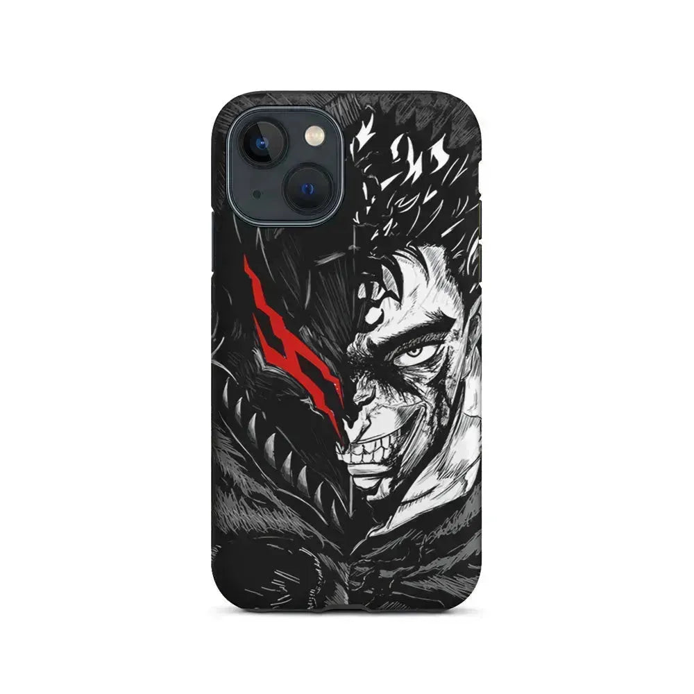 Guts Berserk Face iPhone 13 Mini Case-2 in 1 Tough Case-Xtracase