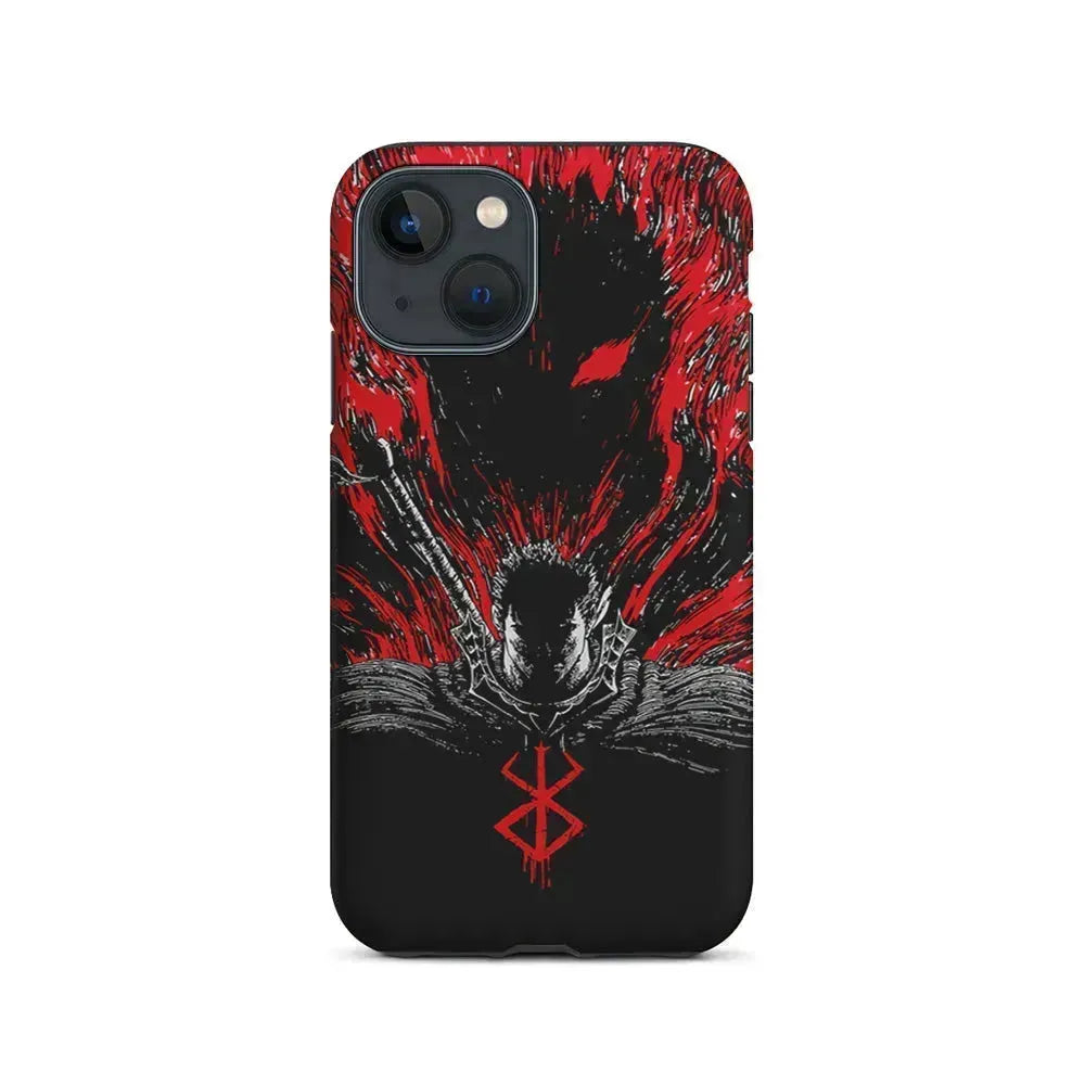 Guts Berserk The Black Swordsman iPhone 13 Mini Case-2 in 1 Tough Case-Xtracase