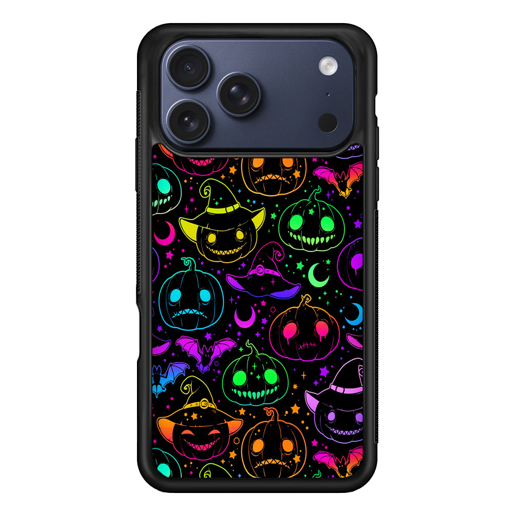Halloween Pumpkins and Flying Bats iPhone 17 Pro Max Case - Xtracase