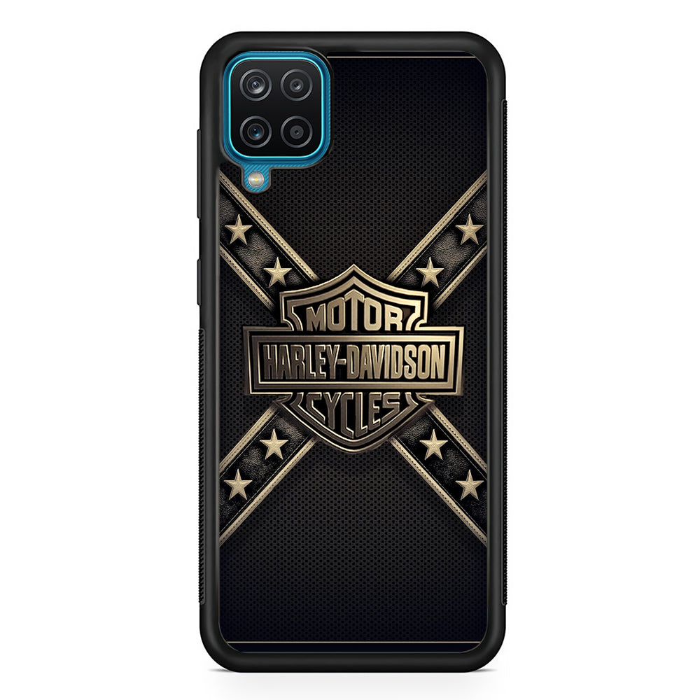 Harley Davidson Golden Star Samsung Galaxy A12 Case-Xtracase