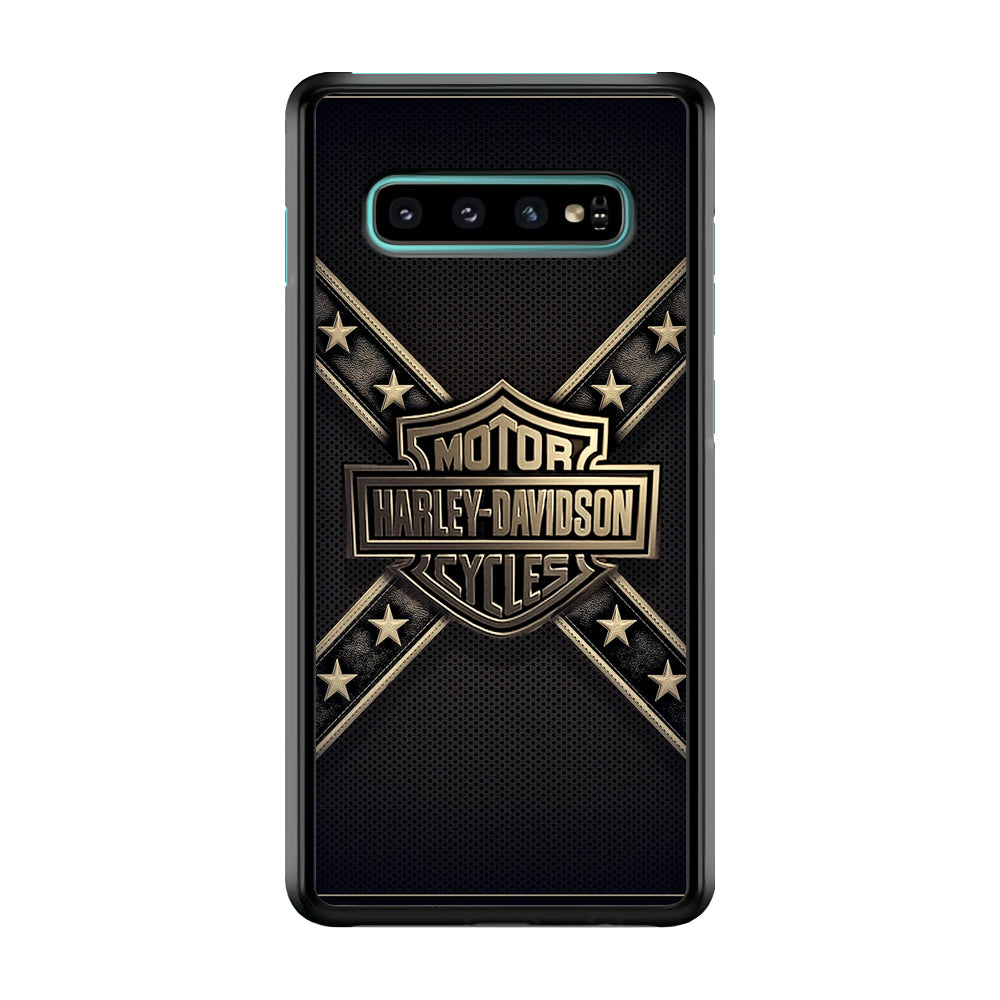 Harley Davidson Golden Star Samsung Galaxy S10 Case-Xtracase
