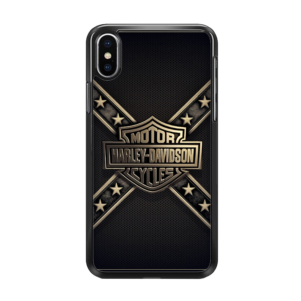 Harley Davidson Golden Star iPhone Xs Case-Xtracase