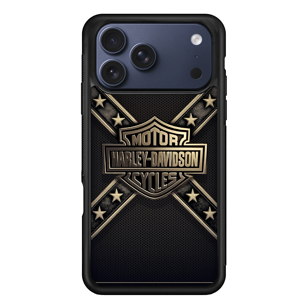 Harley Davidson Golden Star iPhone 17 Pro Case - Xtracase