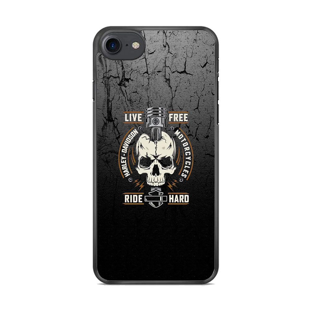 Harley Davidson Live Free with Ride Hard iPhone 8 Case-Xtracase