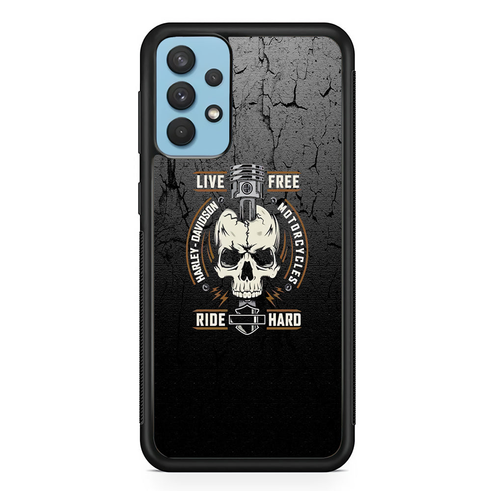 Harley Davidson Live Free with Ride Hard Samsung Galaxy A32 Case-Xtracase