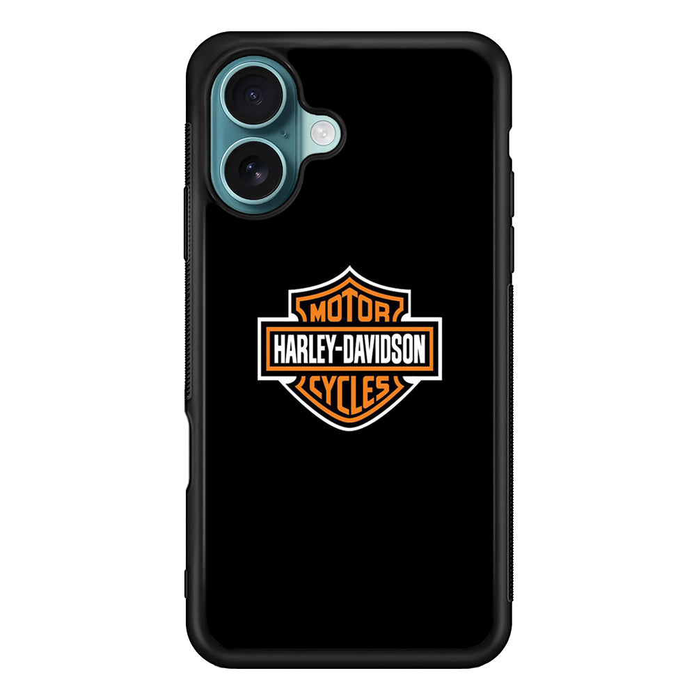 Harley Davidson Logo Black iPhone 16 Plus Case - Xtracase