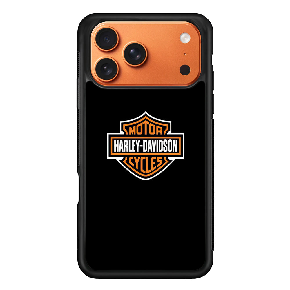Phone case with Harley-Davidson logo on a black background