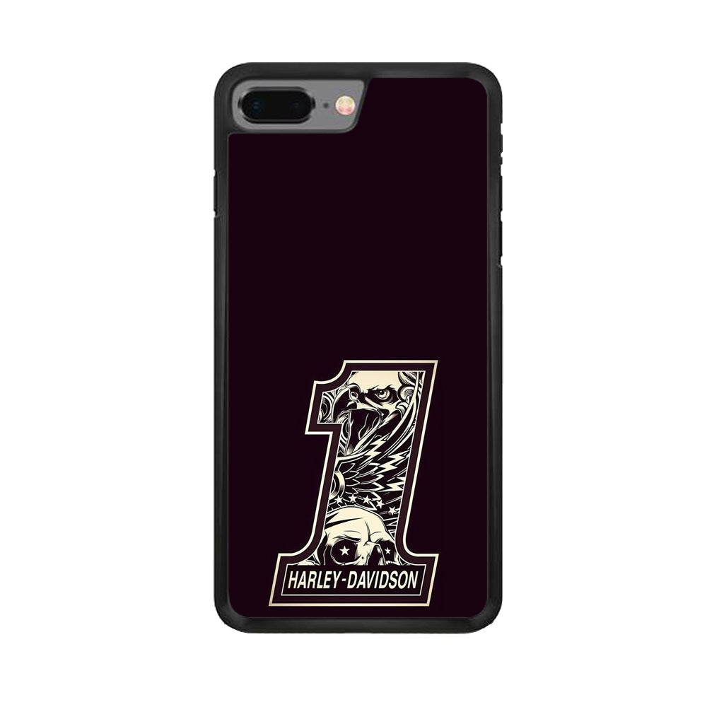 Harley Davidson Number Dark Purple iPhone 8 Plus Case-Xtracase