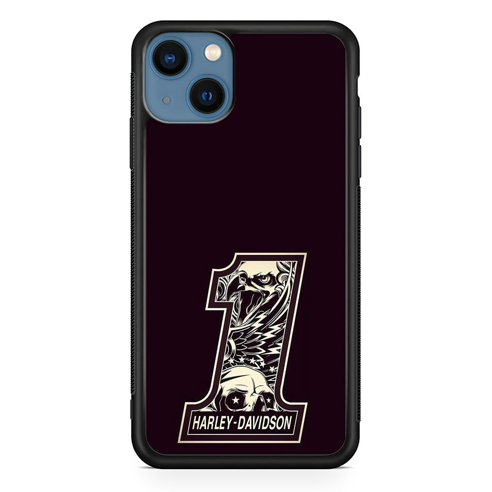Harley Davidson Number Dark Purple iPhone 14 Plus Case-Xtracase