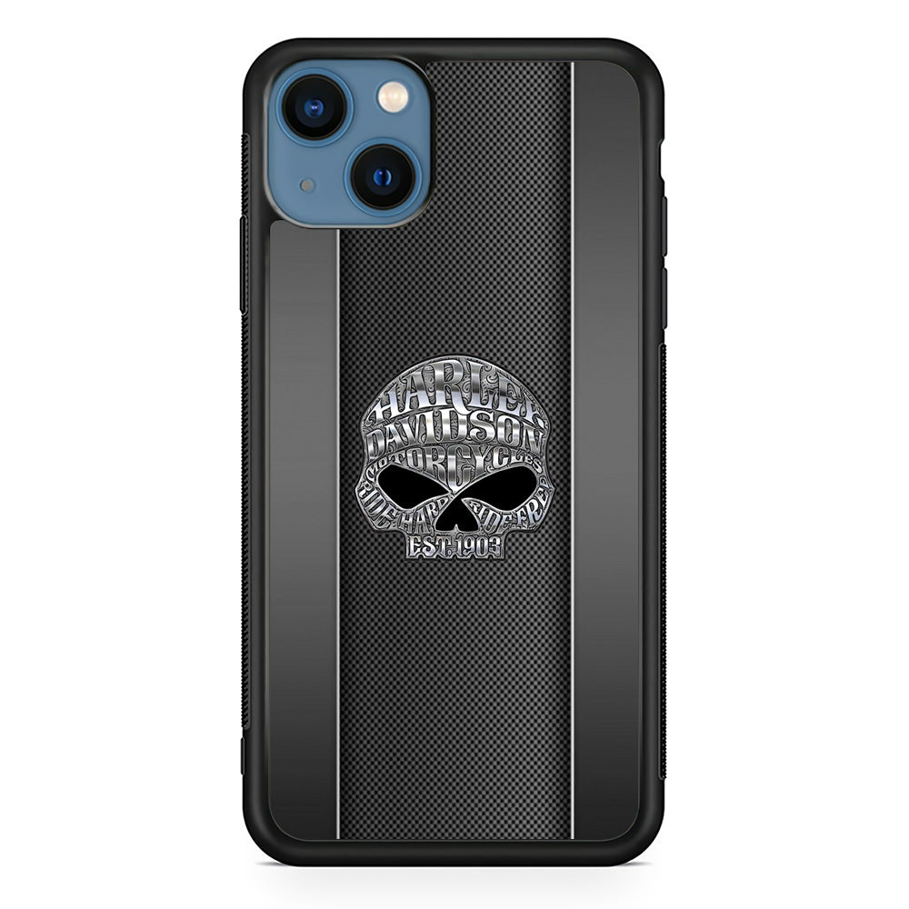 Harley Davidson Old Skull iPhone 15 Case-Xtracase