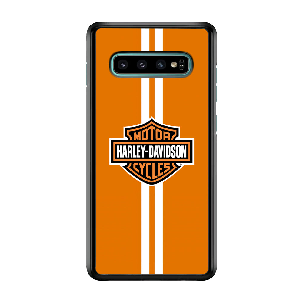 Harley Davidson Orange Touch Samsung Galaxy S10 Case-Xtracase