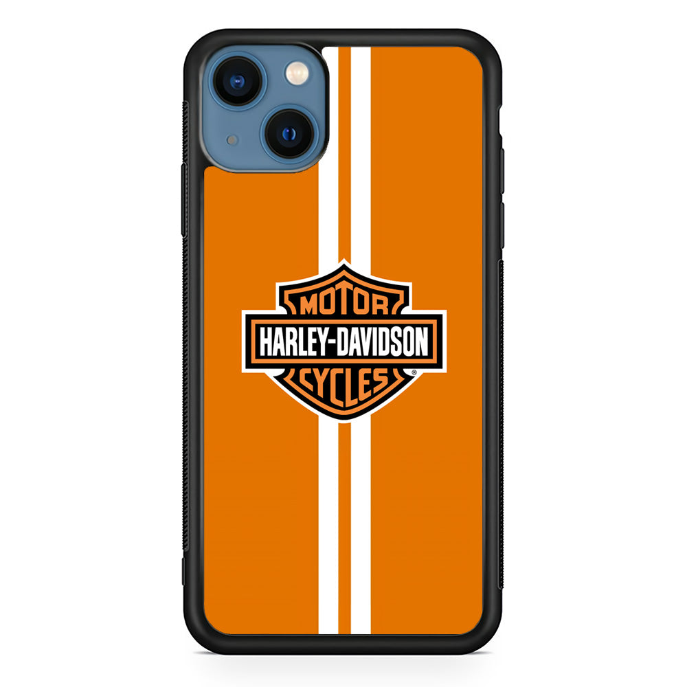 Harley Davidson Orange Touch iPhone 14 Case-Xtracase