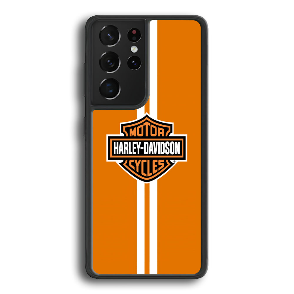 Harley Davidson Orange Touch Samsung Galaxy S25 Ultra Case-Xtracase