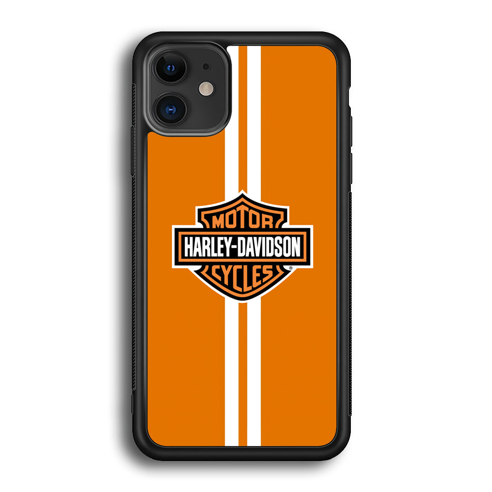 Harley Davidson Orange Touch iPhone 12 Case-Xtracase