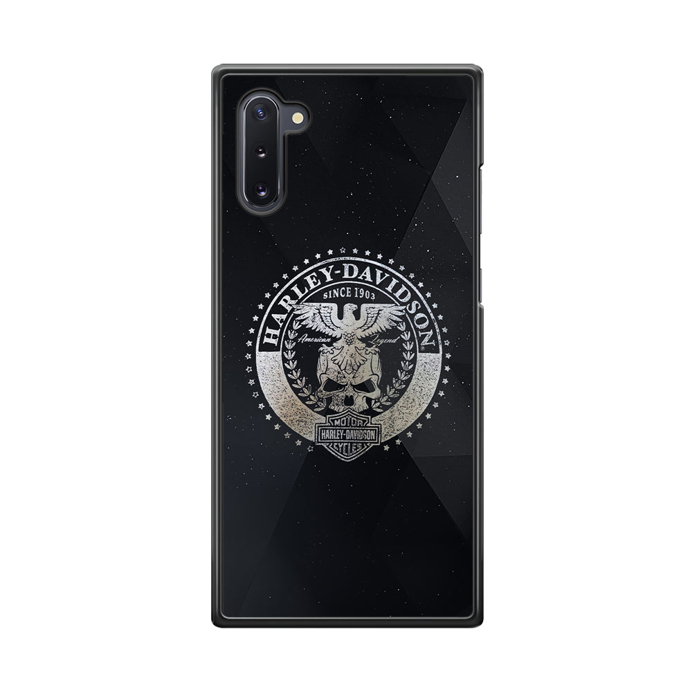 Harley Davidson Silver Emblem Samsung Galaxy Note 10 Case-Xtracase