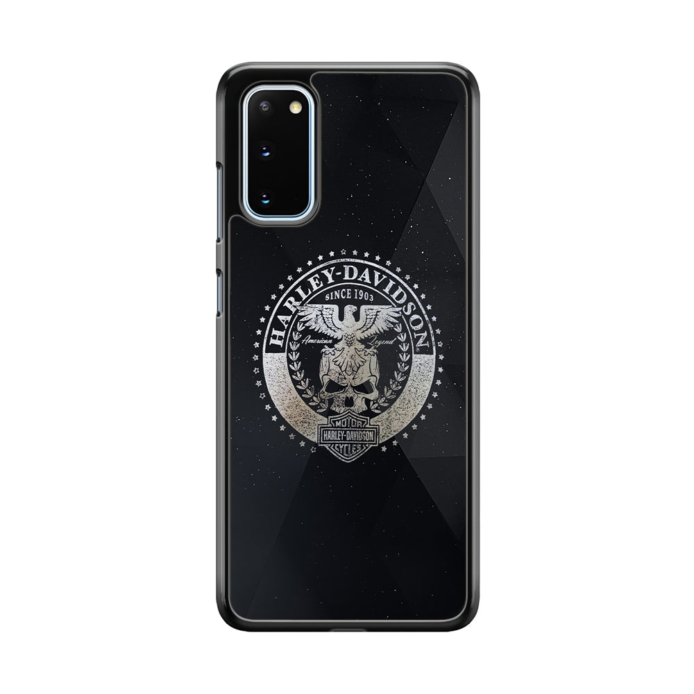 Harley Davidson Silver Emblem Samsung Galaxy S20 Case-Xtracase