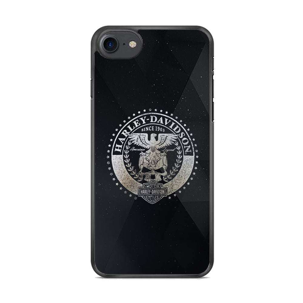Harley Davidson Silver Emblem iPhone 8 Case-Xtracase