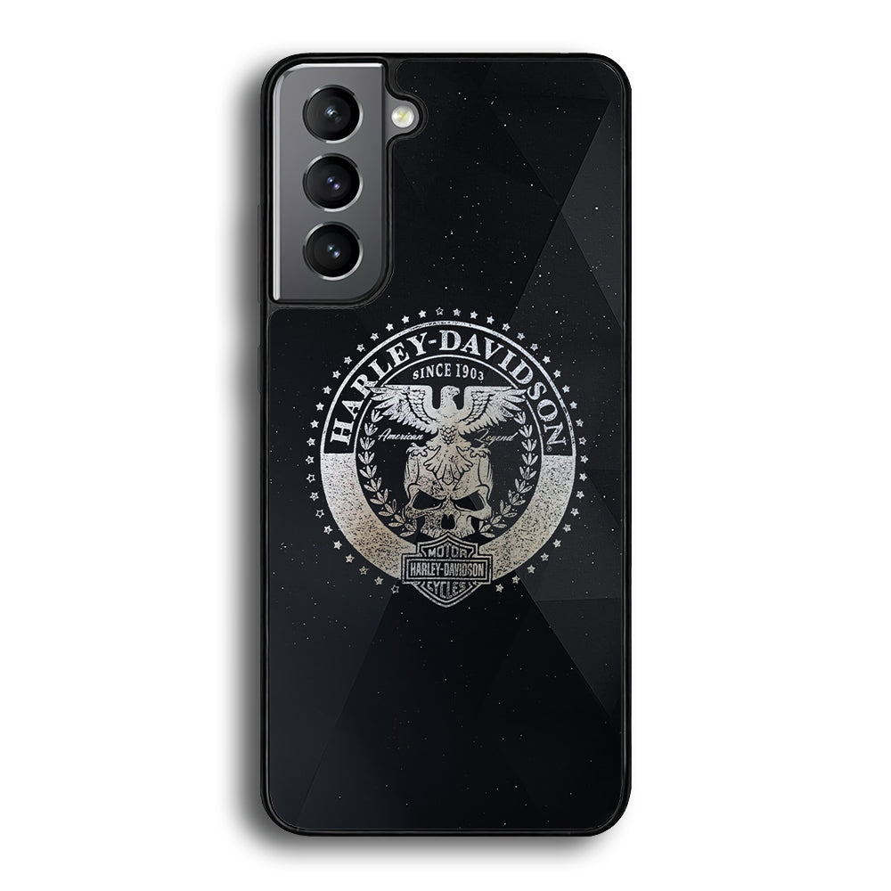 Harley Davidson Silver Emblem Samsung Galaxy S21 Plus Case-Xtracase