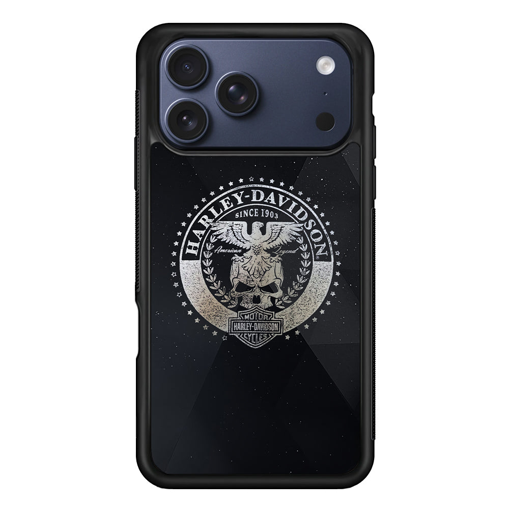 Harley Davidson Silver Emblem iPhone 17 Pro Case - Xtracase