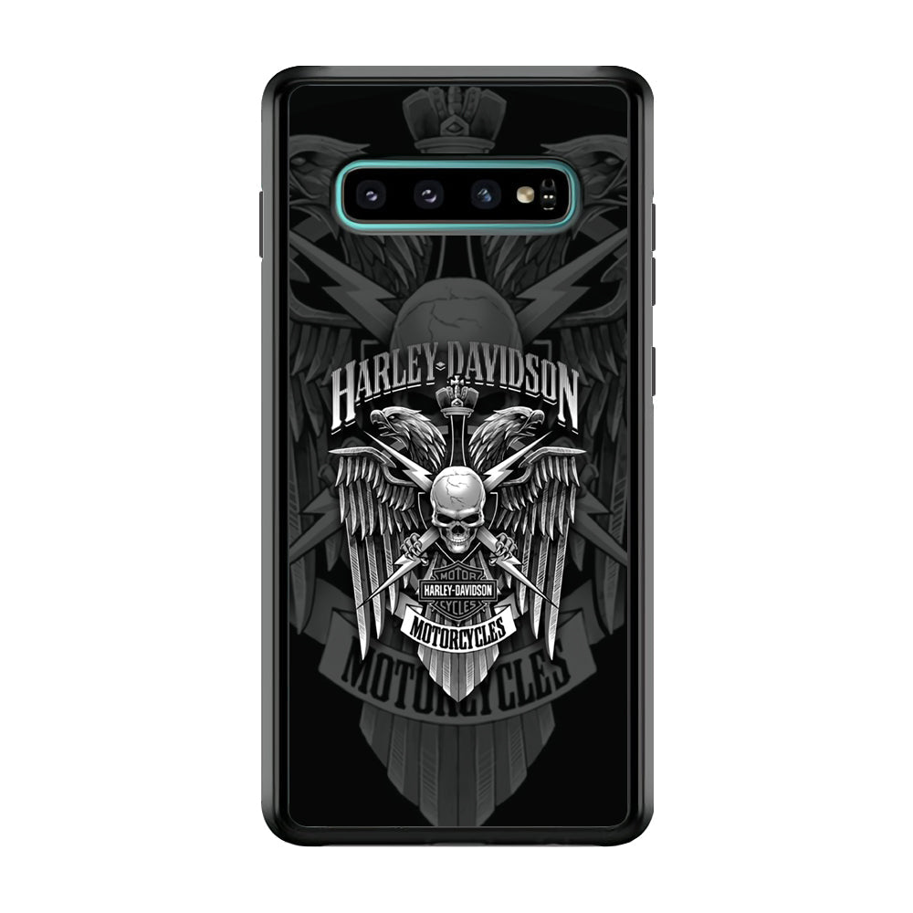 Harley Davidson Silver Pinion Samsung Galaxy S10 Case-Xtracase