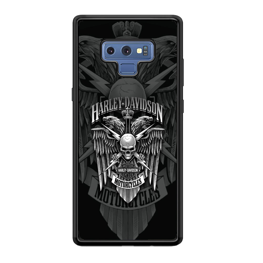 Harley Davidson Silver Pinion Samsung Galaxy Note 9 Case-Xtracase
