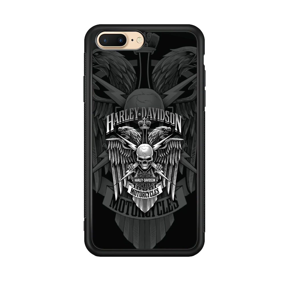 Harley Davidson Silver Pinion iPhone 8 Plus Case-Xtracase