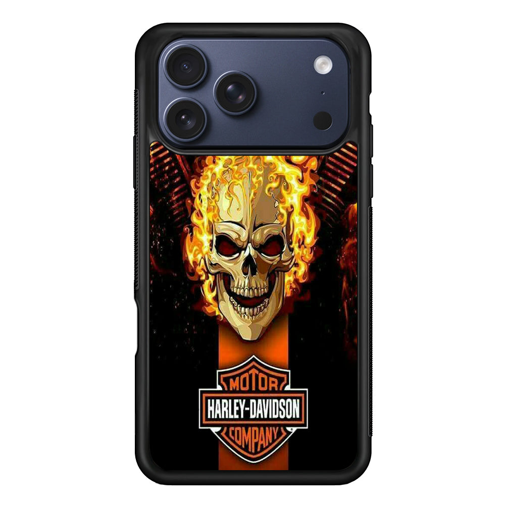 Harley Davidson Skull Fire iPhone 17 Pro Case - Xtracase