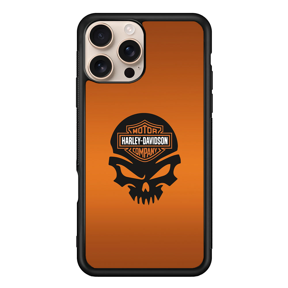 Harley Davidson Skull Silhouette iPhone 16 Pro Case - Xtracase