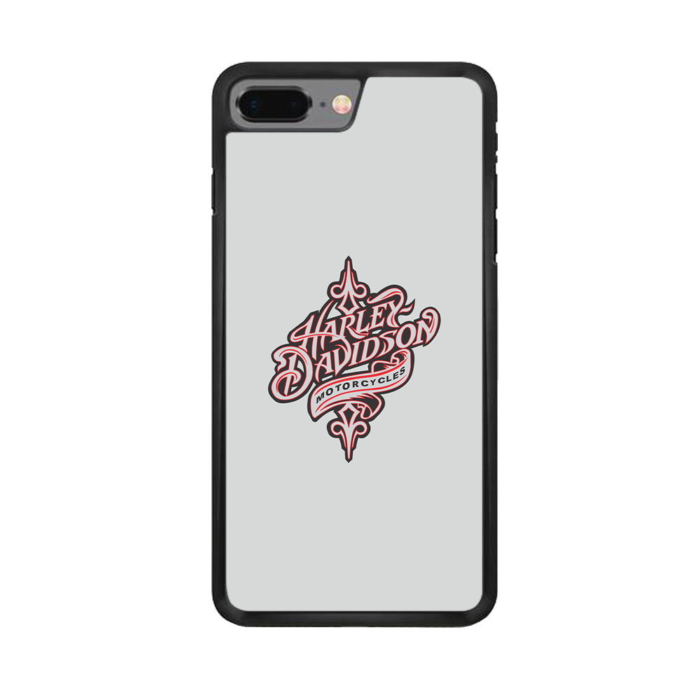 Harley Davidson Soft Grey iPhone 8 Plus Case-Xtracase