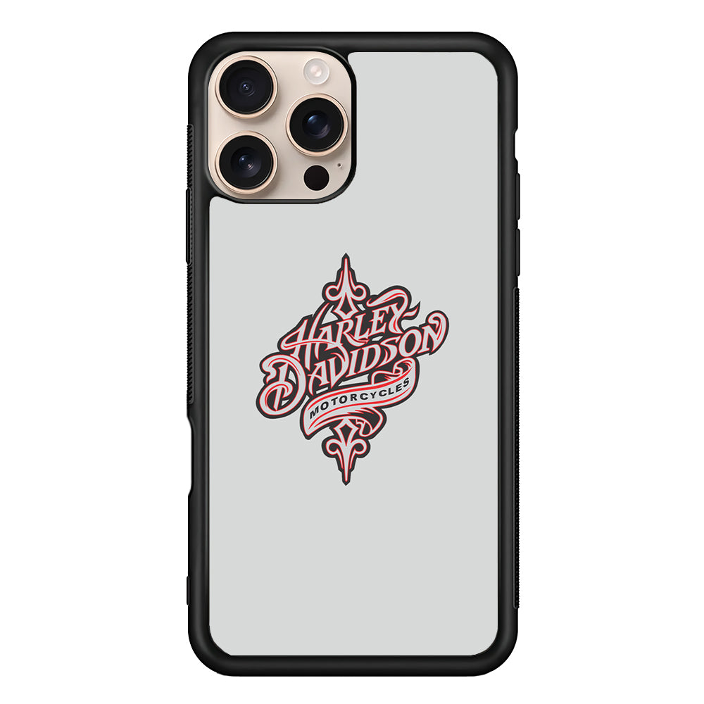 Harley Davidson Soft Grey iPhone 16 Pro Case - Xtracase