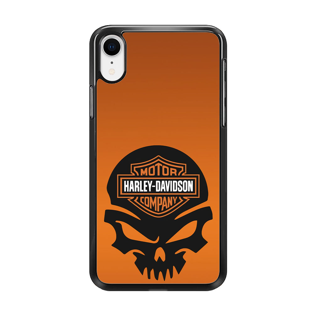 Harley Orange Skull Emblem iPhone XR Case-Xtracase