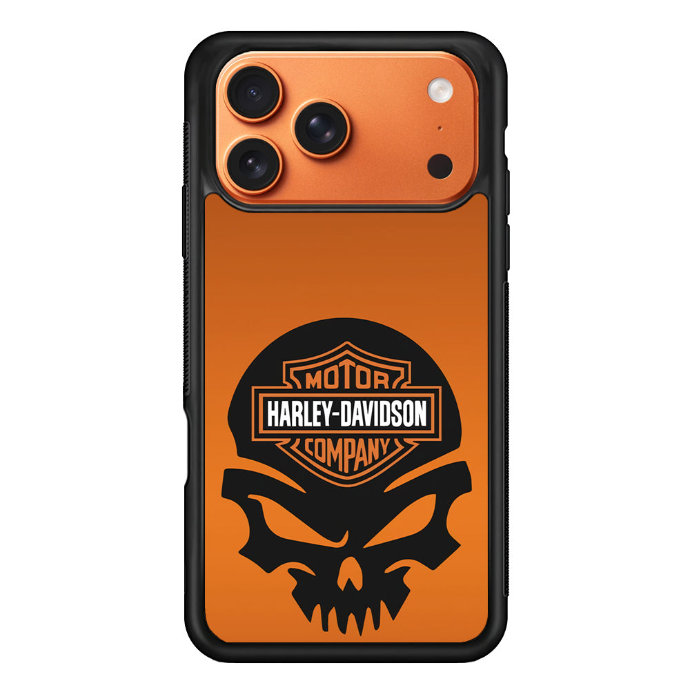 Harley Orange Skull Emblem iPhone 17 Pro Max Case