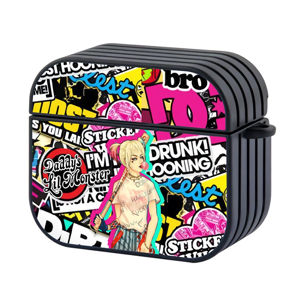 Harley Quinn Relax and Keep Going Hard Plastic Case Cover For Apple Airpods 3-Xtracase