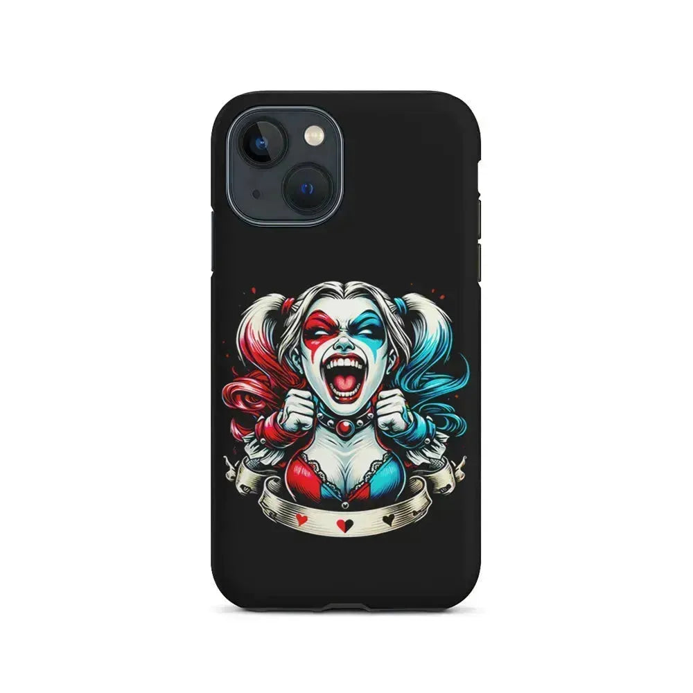 Harley Quinn Scream iPhone 13 Mini Case-2 in 1 Tough Case-Xtracase
