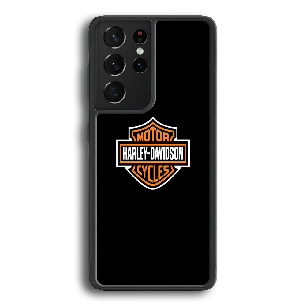 Harley Davidson Logo Black Samsung Galaxy S21 Ultra Case-Xtracase