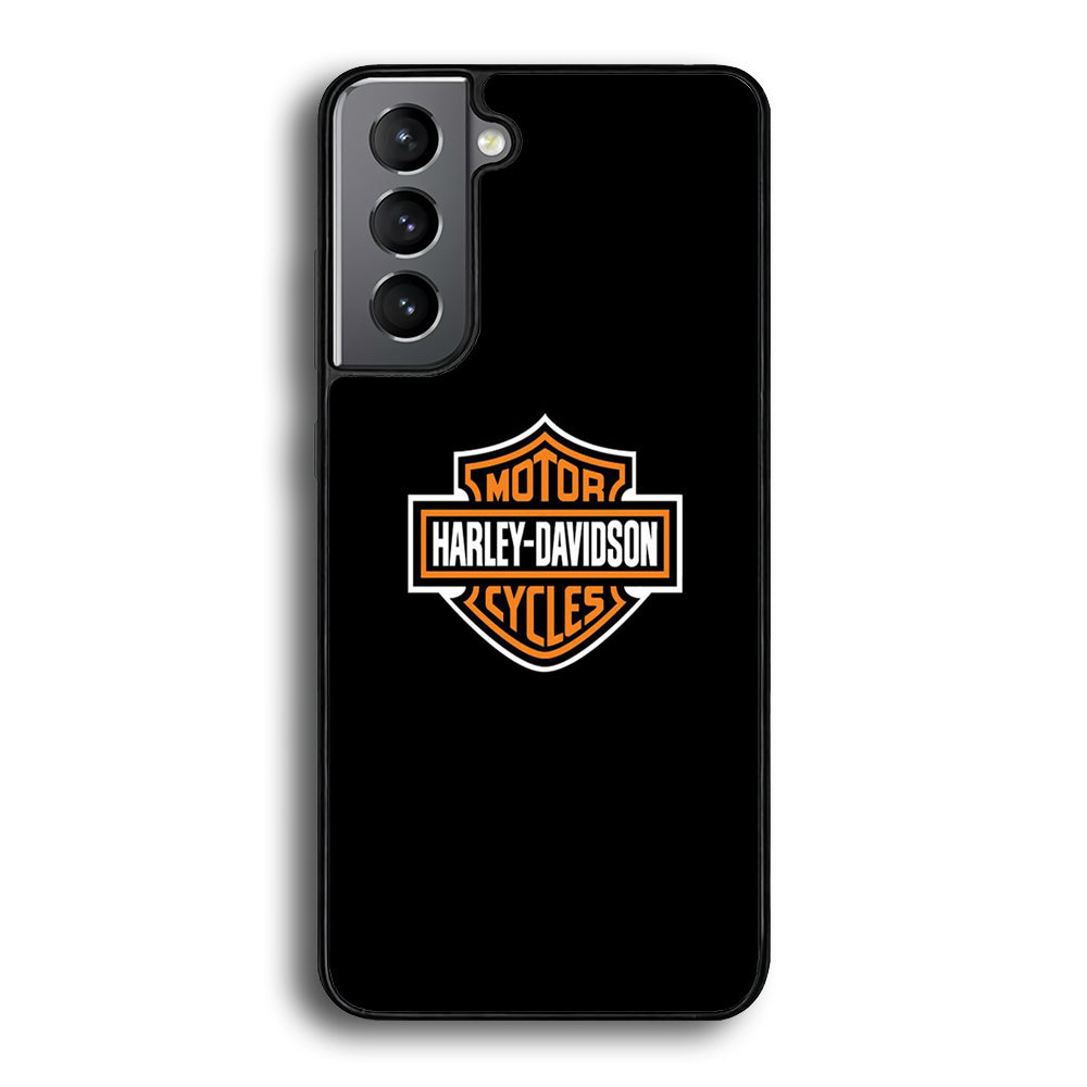 Harley Davidson Logo Black Samsung Galaxy S21 Case-Xtracase