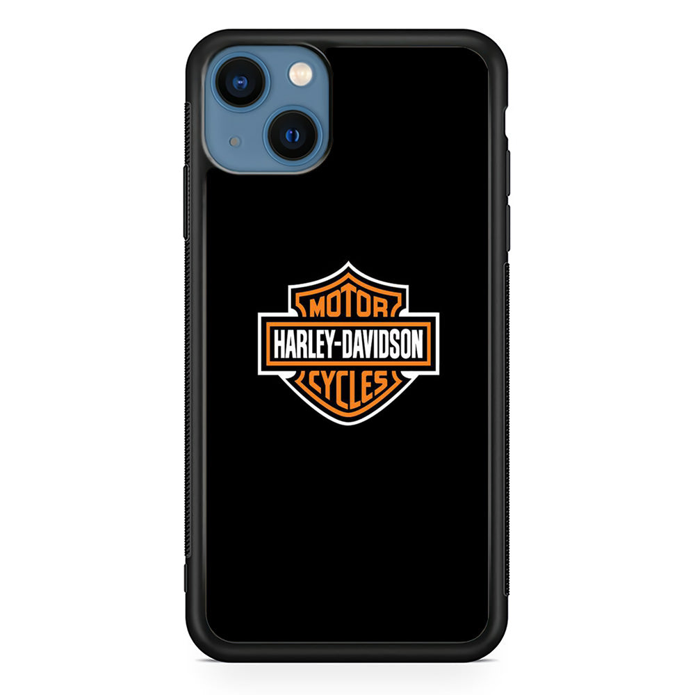 Harley Davidson Logo Black iPhone 14 Plus Case-Xtracase