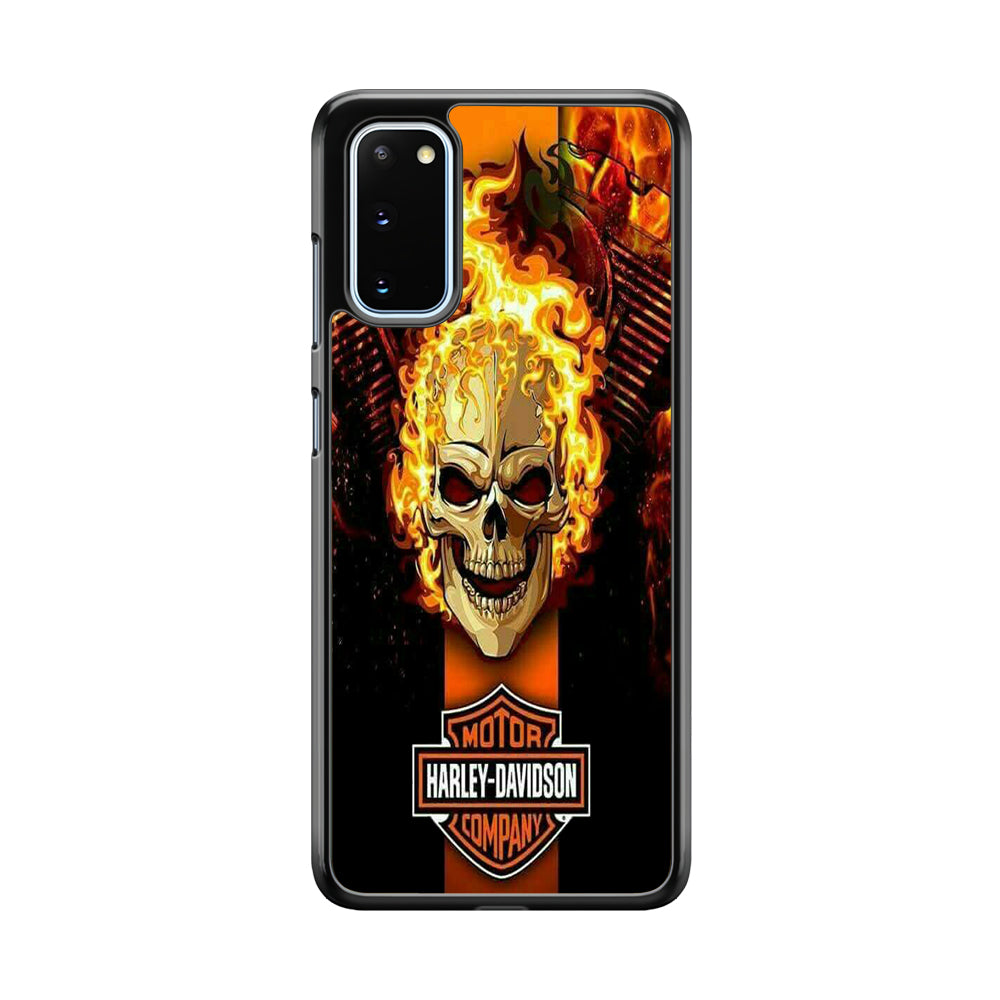 Harley Davidson Skull Fire Samsung Galaxy S20 Case-Xtracase
